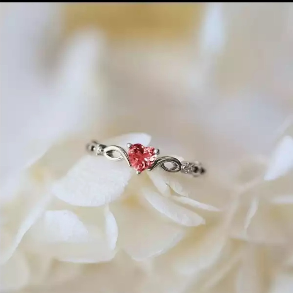New Huitan Simple Heart Ring For Women - Picture 1 of 5